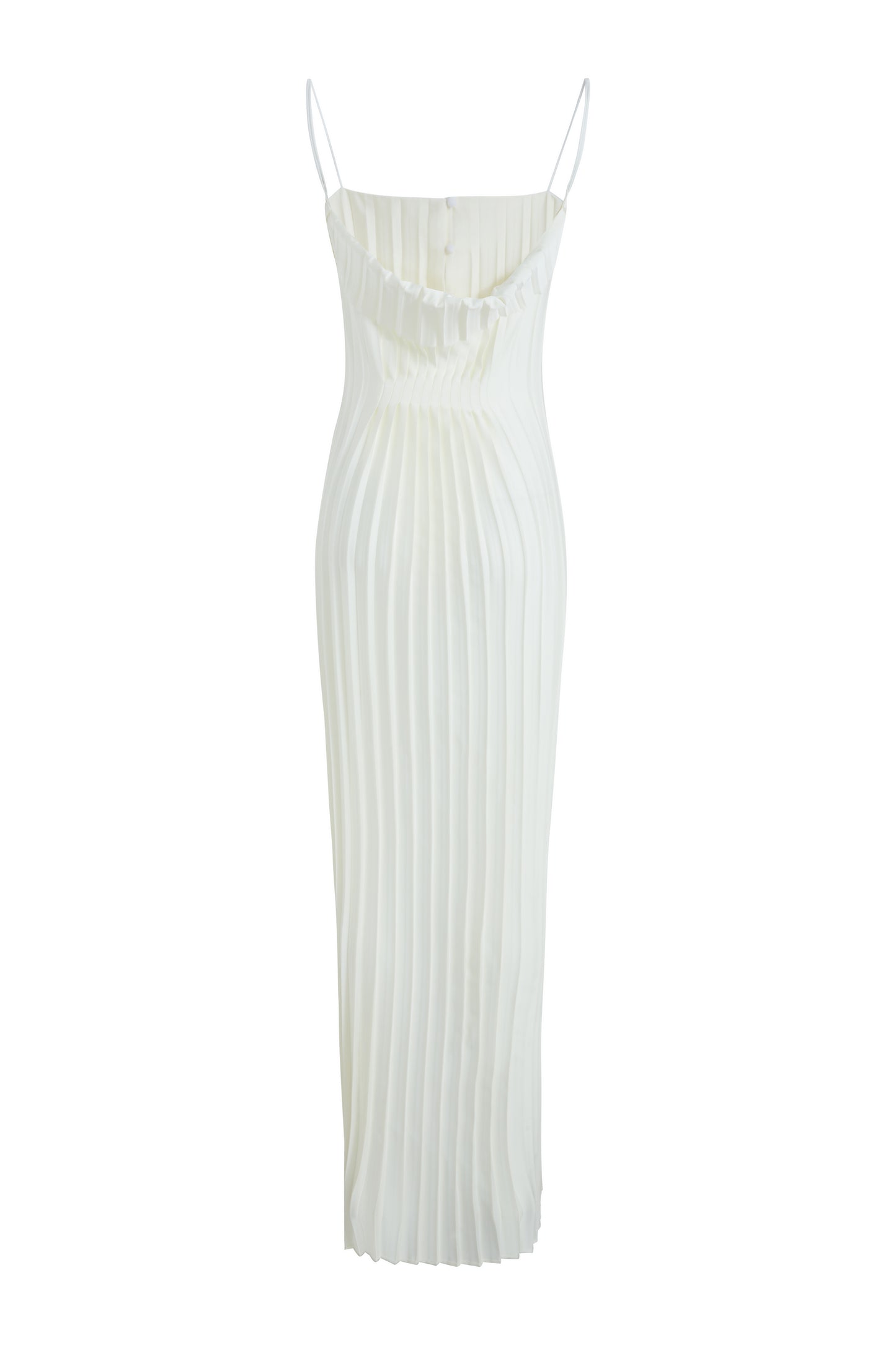 MAYALI Pleated button-down maxi dress