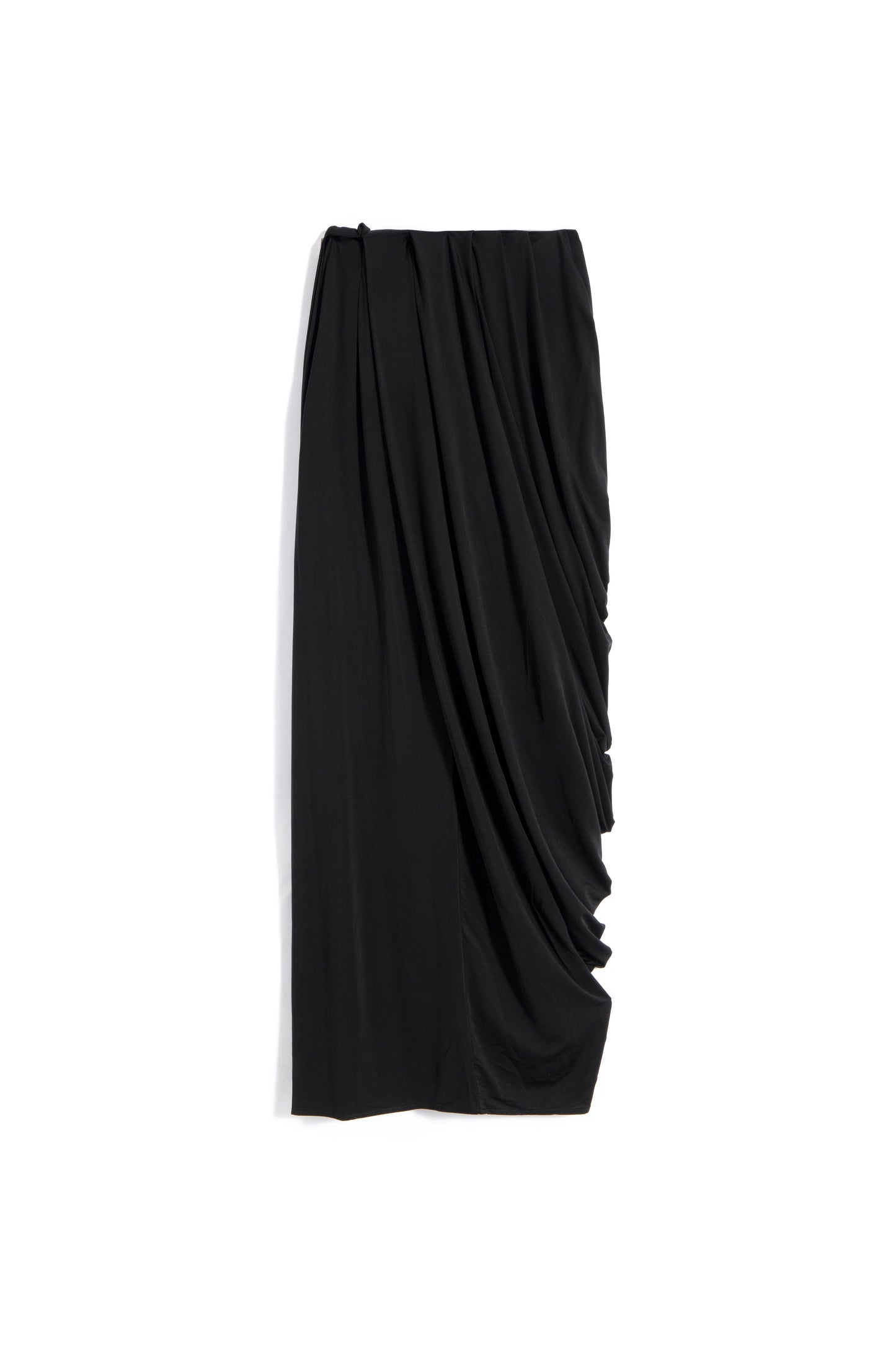 MAYALI Irregular standing cut slit pleated skirt