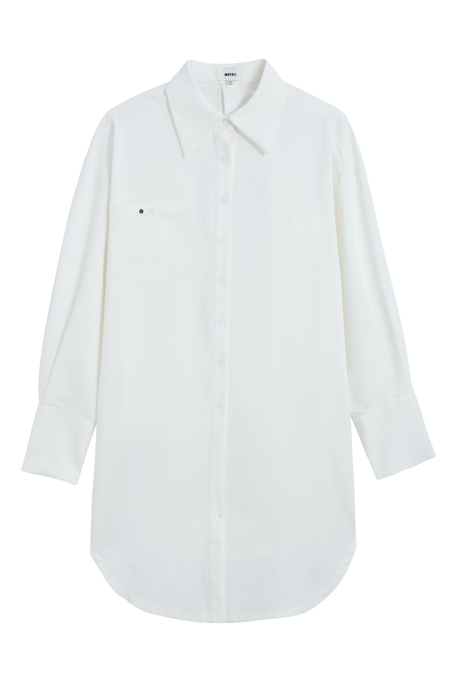 MAYALI Double-collar boyfriend shirt
