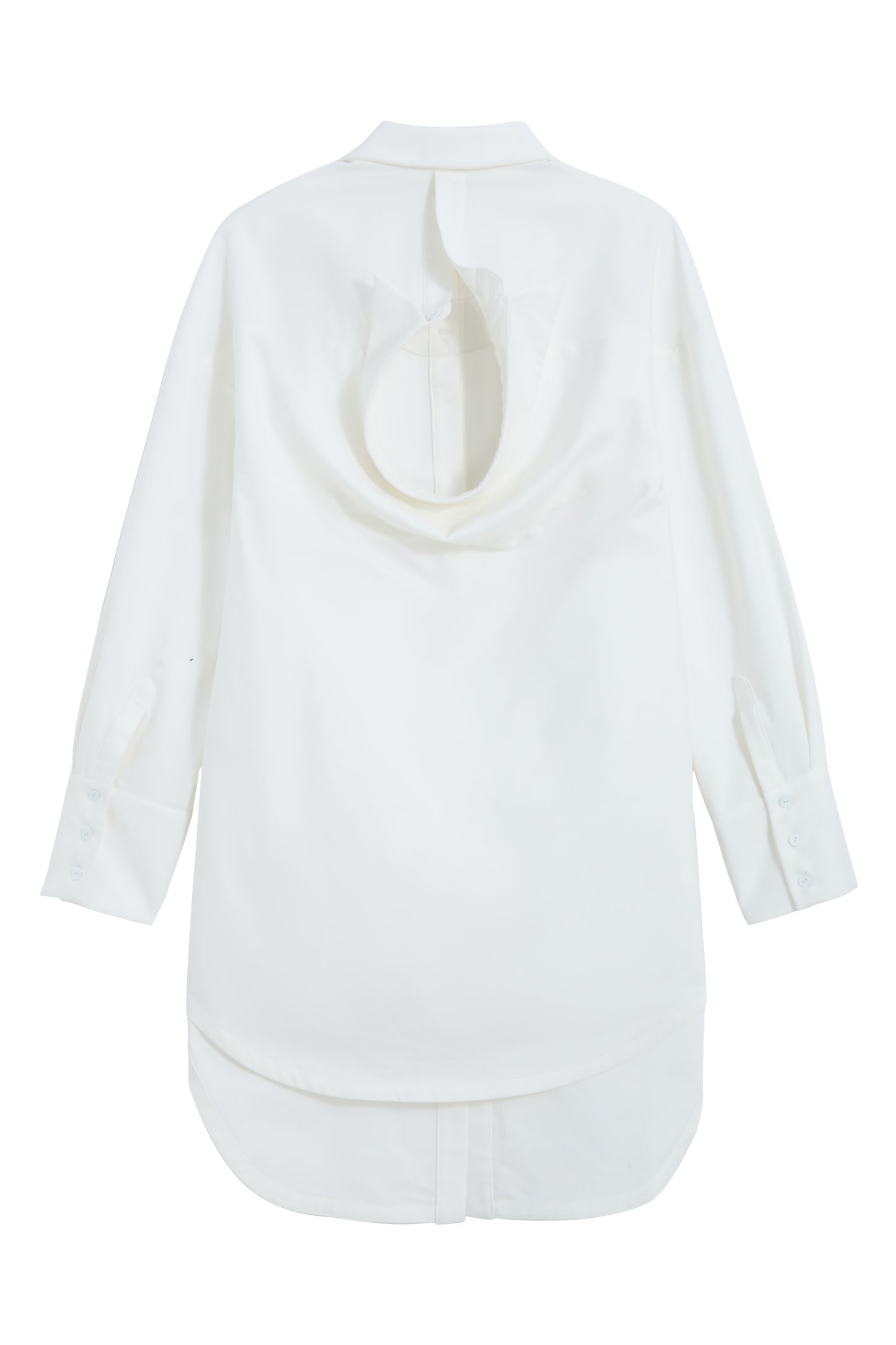 MAYALI Double-collar boyfriend shirt
