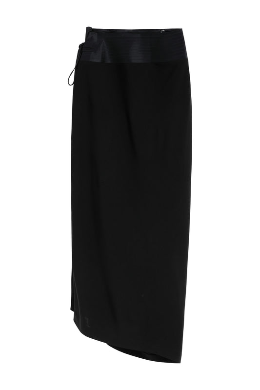 MAYALi Geometrical folded split skirt