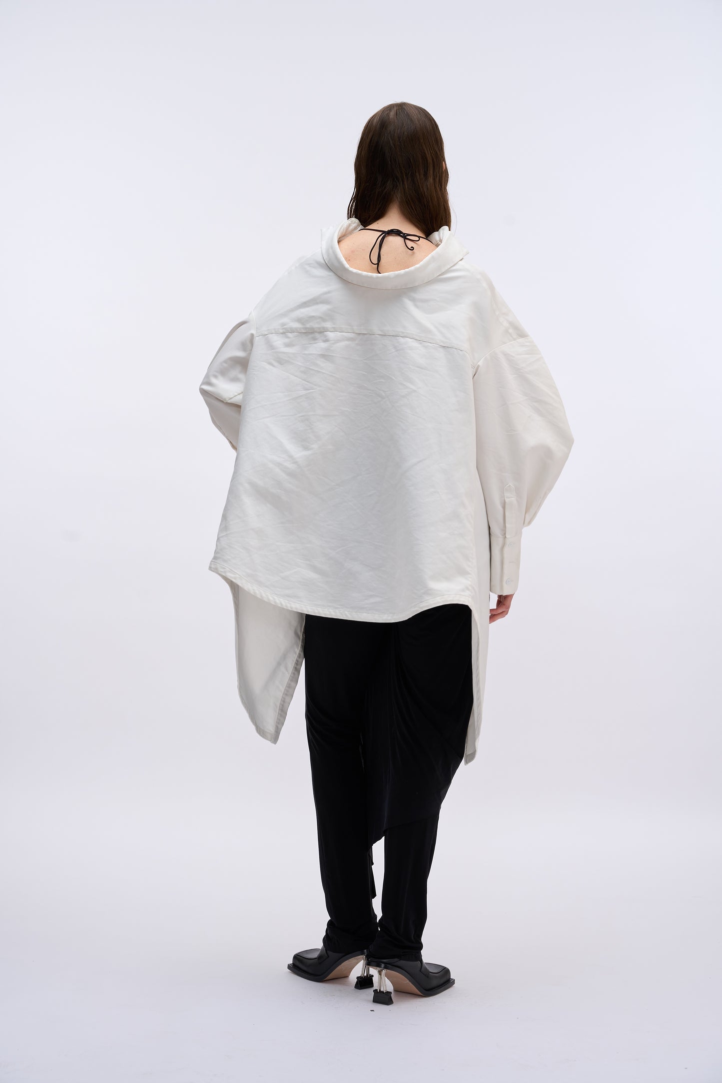 MAYALI Double-collar boyfriend shirt