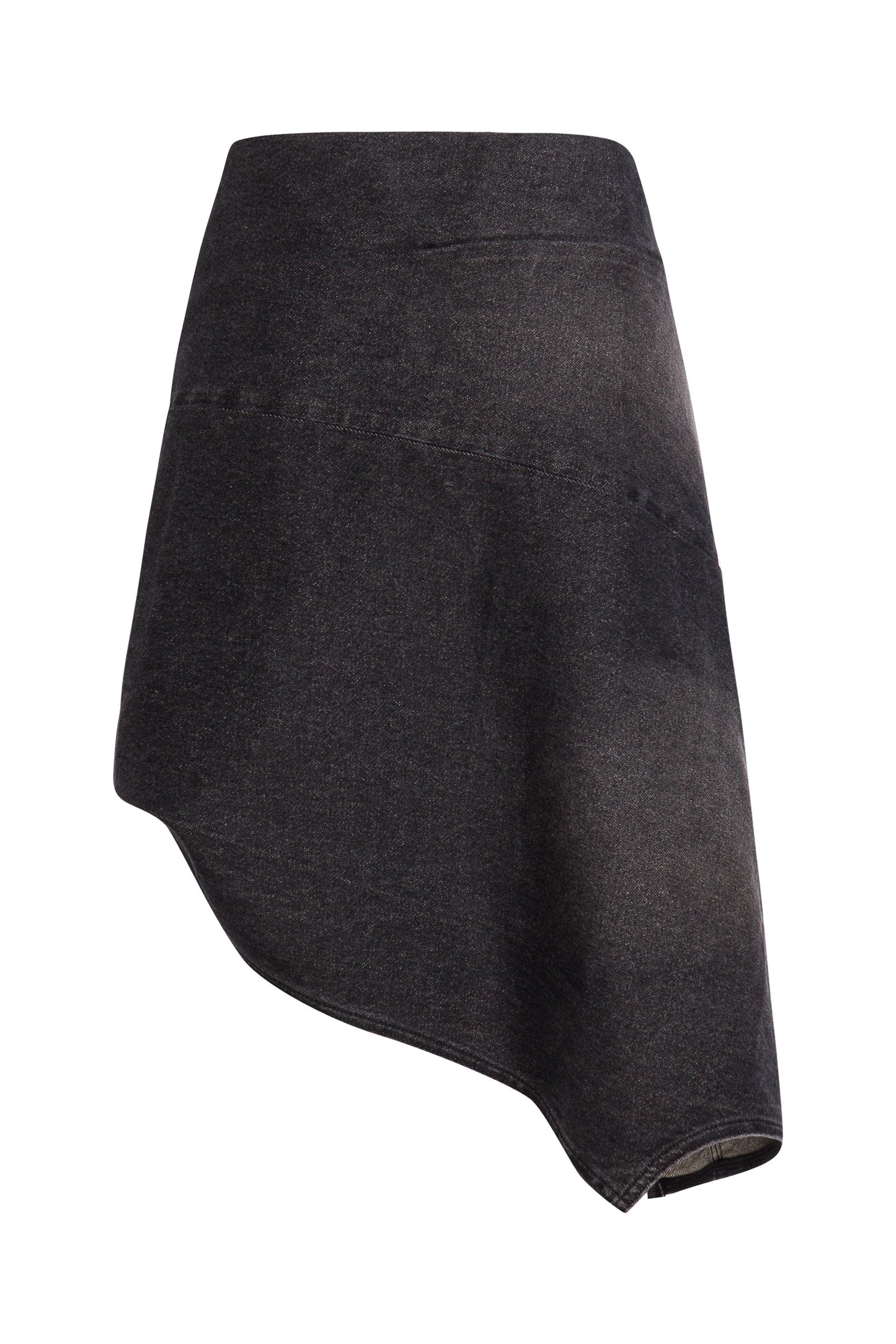 MAYALI Deconstructing Low Waist Short Half Skirt with Jeans