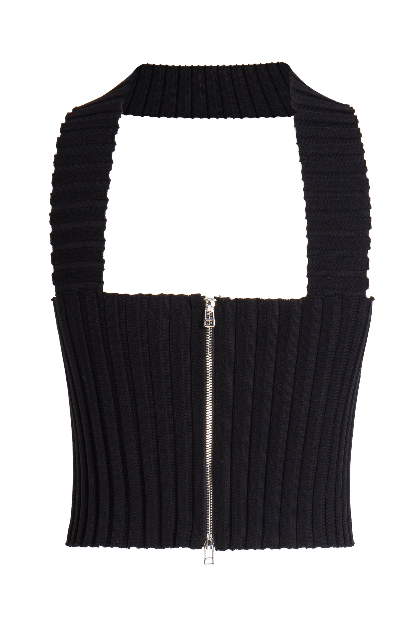 MAYALI Overlapping geometric knitting strapless