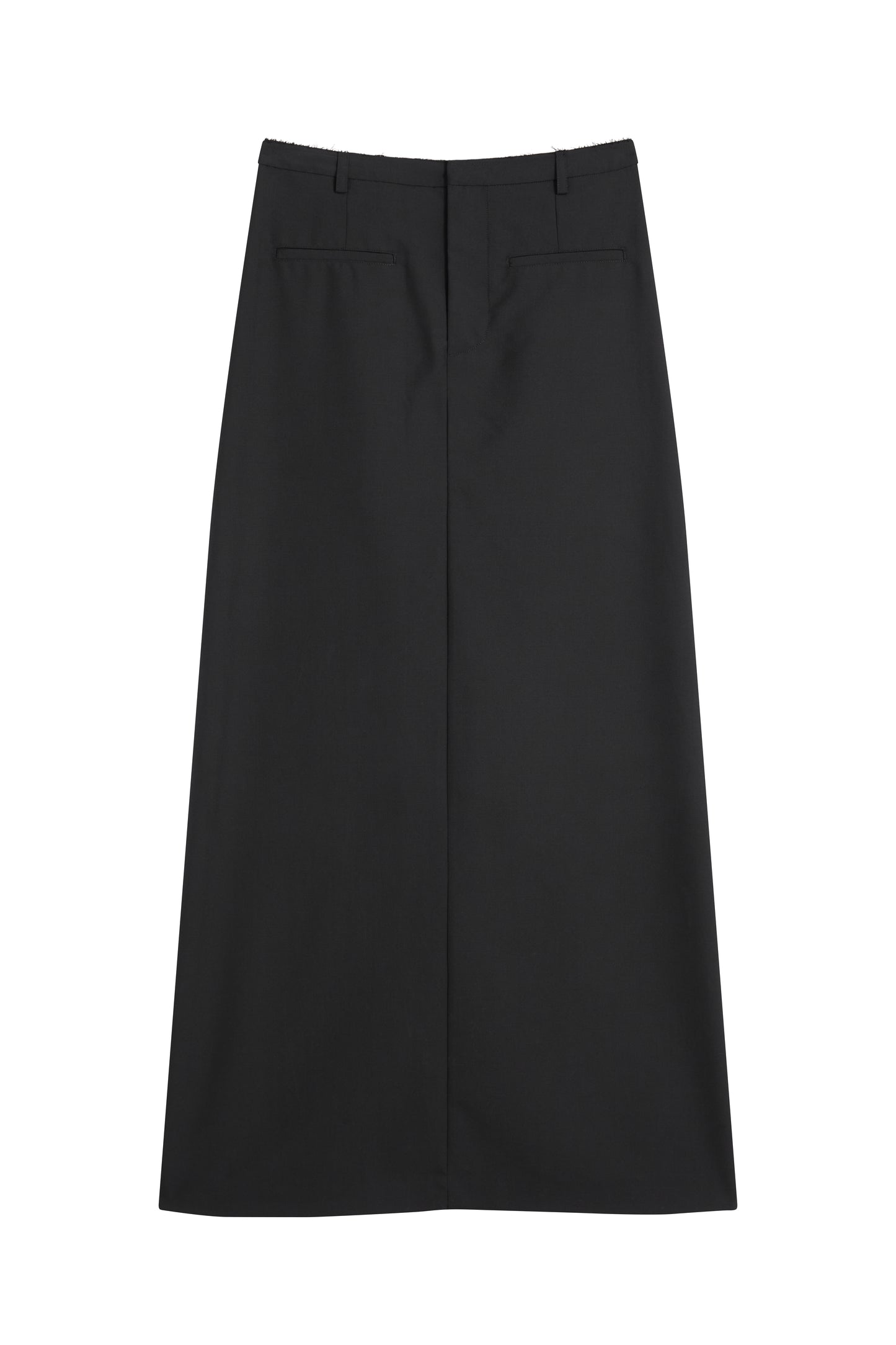 MAYALI Splicing edge workwear long skirt(Rear fork)