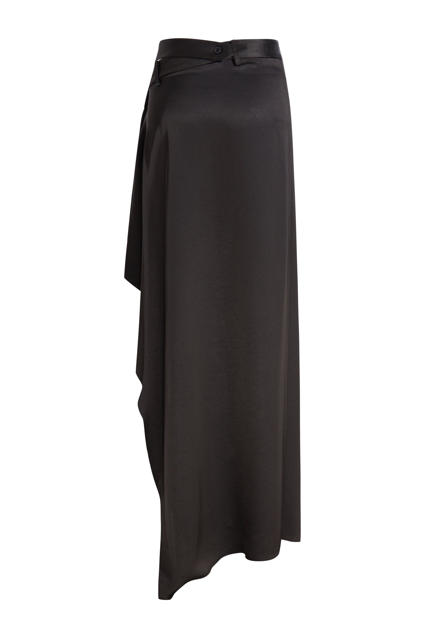 MAYALI Geometric misalignment waist length skirt