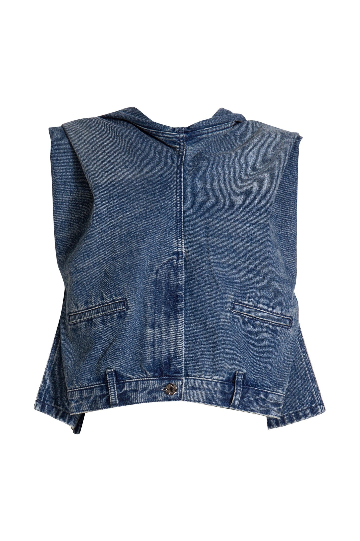 MAYALI Denim deconstructive top