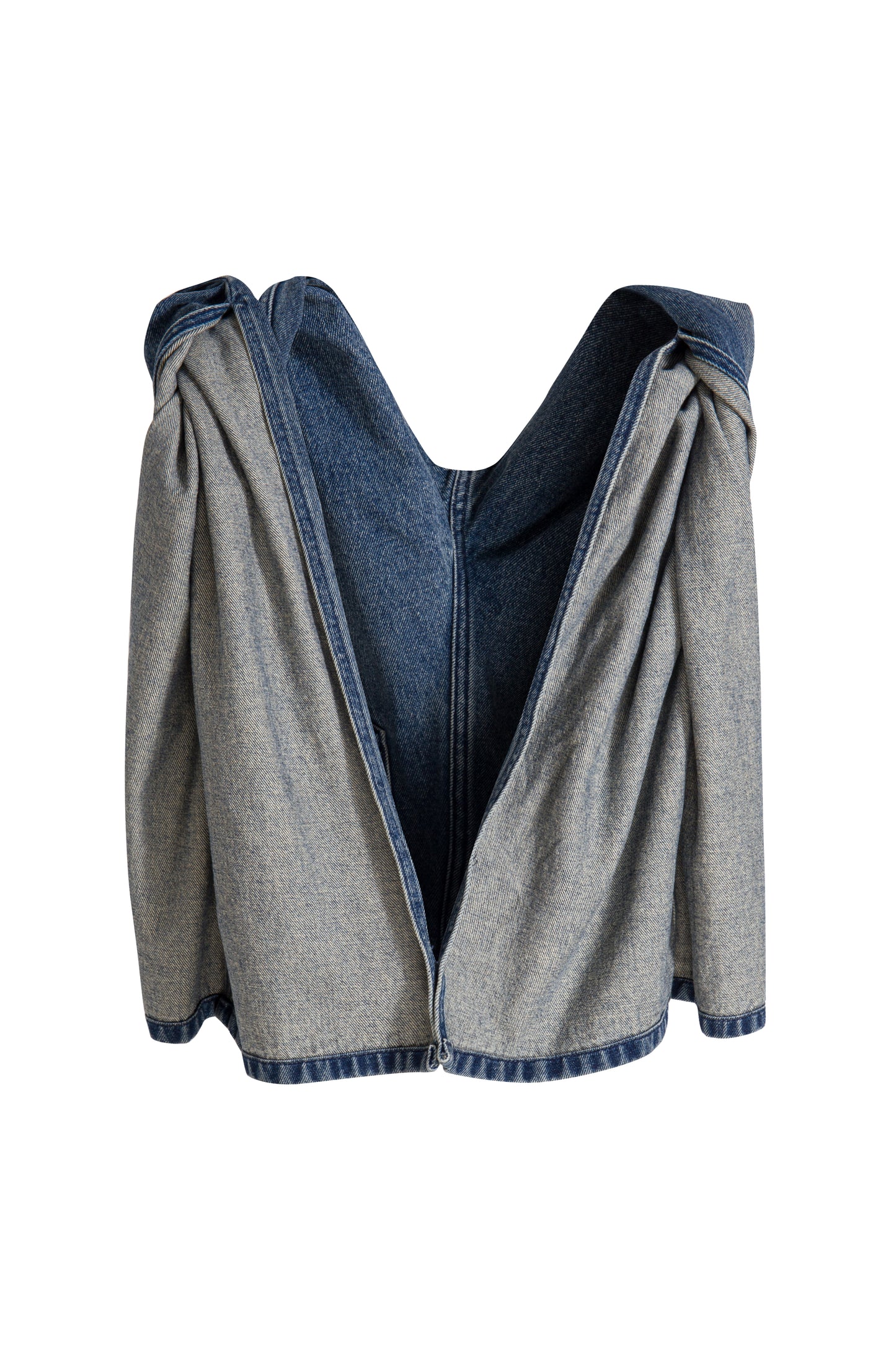MAYALI Denim deconstructive top