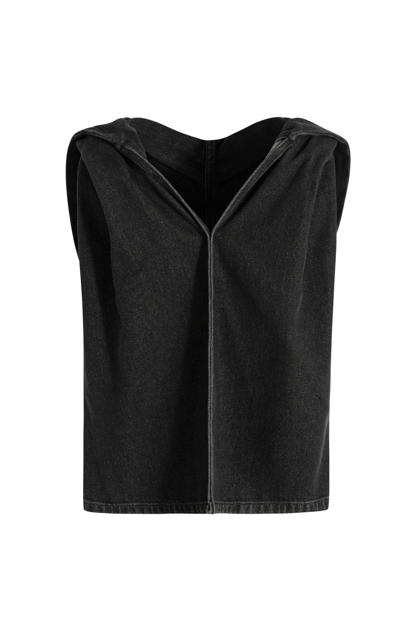 MAYALI Denim deconstructive top