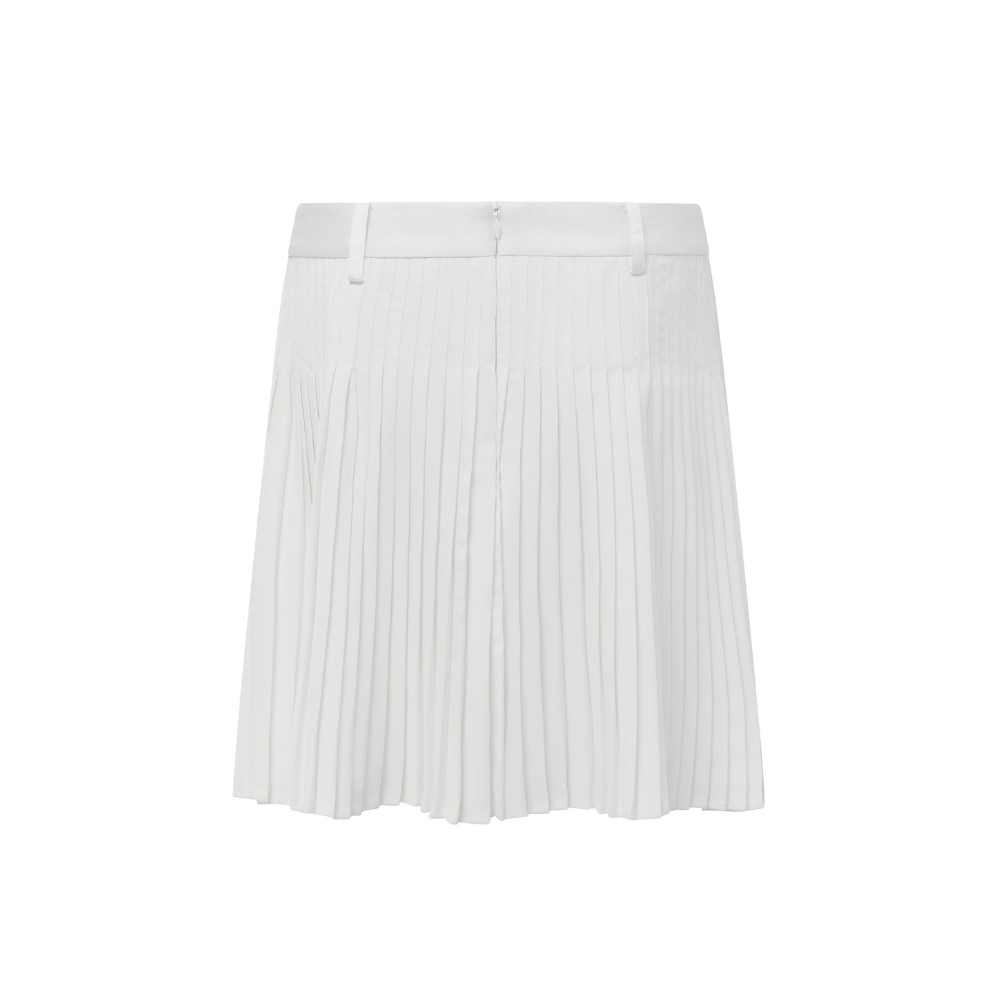 MAYALI Three dimensional waist cinching pleated short skirt