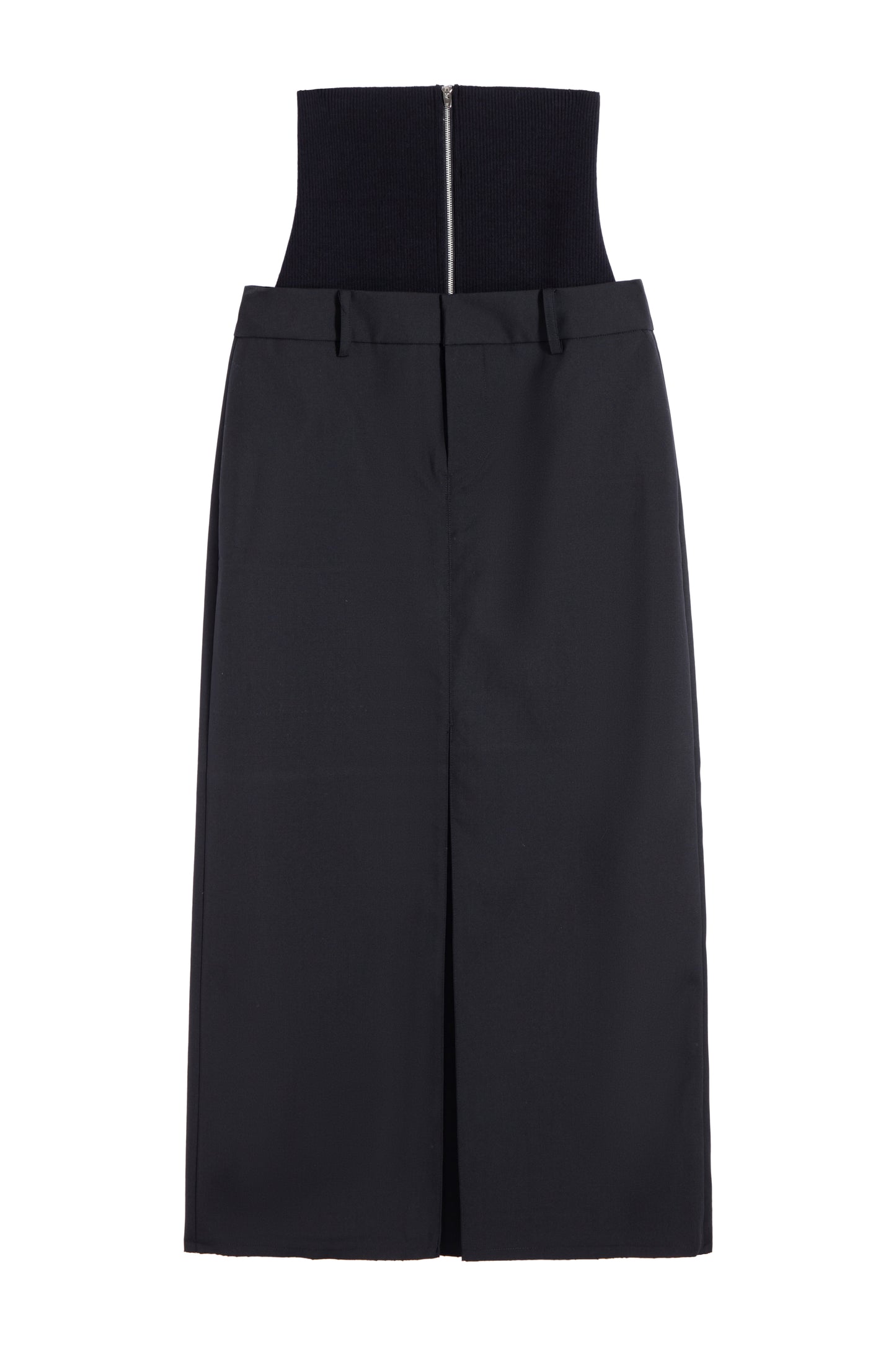 MAYALI Splice waist straight skirt