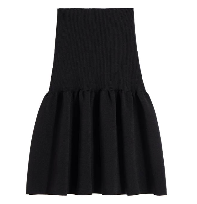 MAYALI Clollect-waist bud short skirt