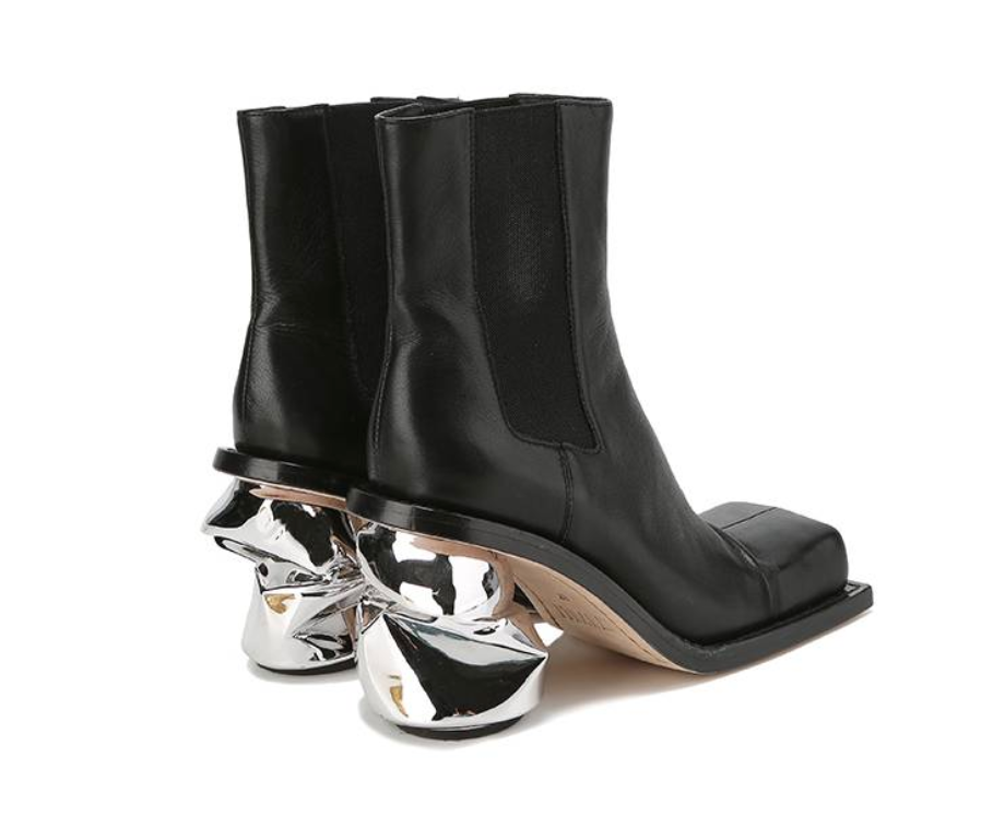 MAYALI Trample heel flat chelsea boots