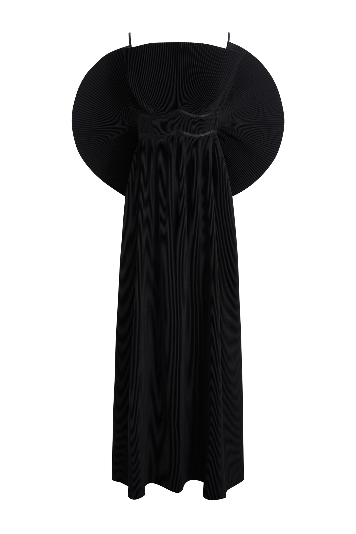MAYALI Floral pleated brassiere maxi dress