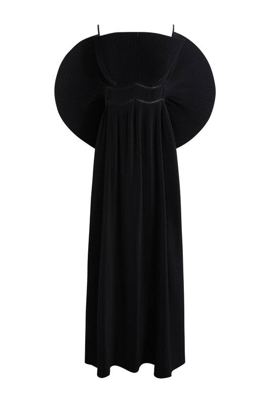 MAYALI Floral pleated brassiere maxi dress