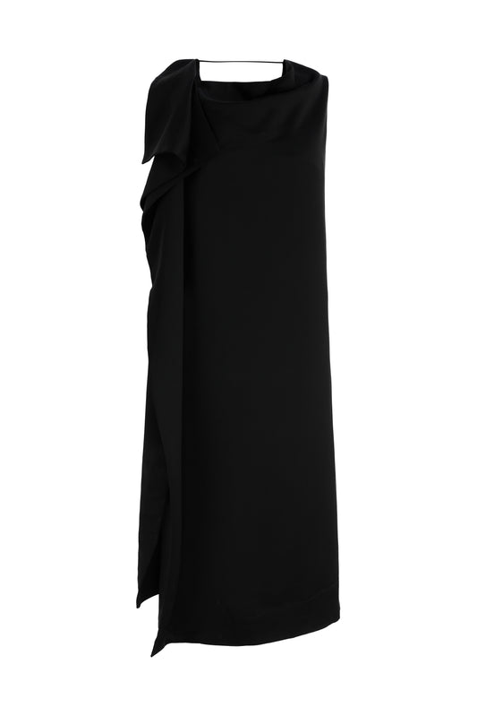 MAYALI Asymmetric folded  dress