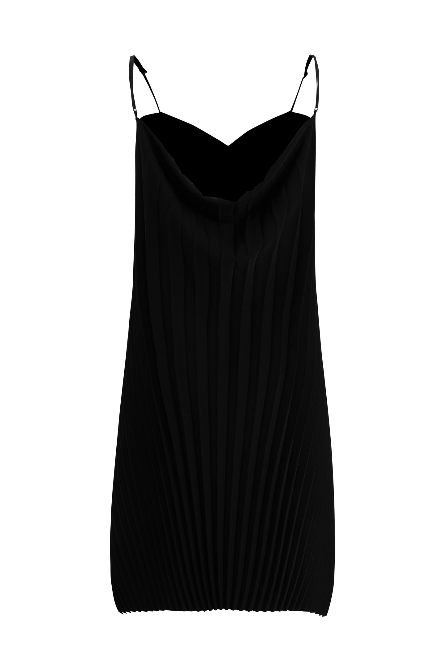 MAYALI Asymmetric pleated folded dress
