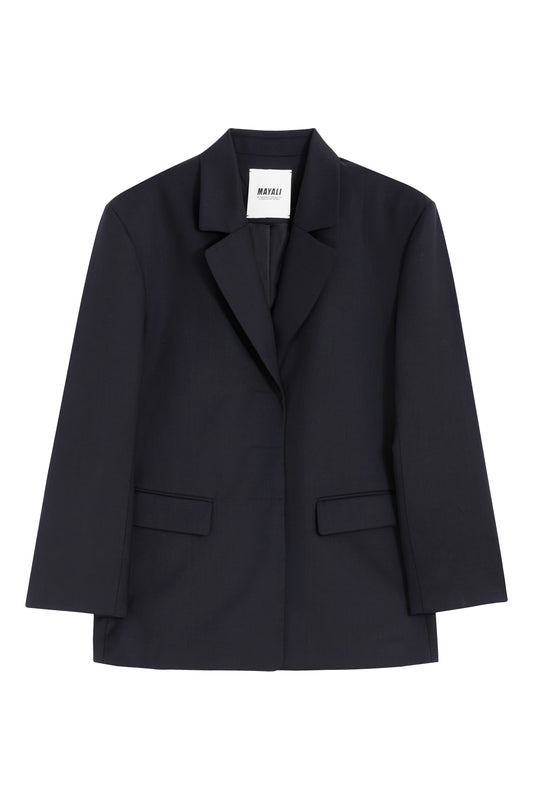 MAYALI Oversized peaked lapel blazer