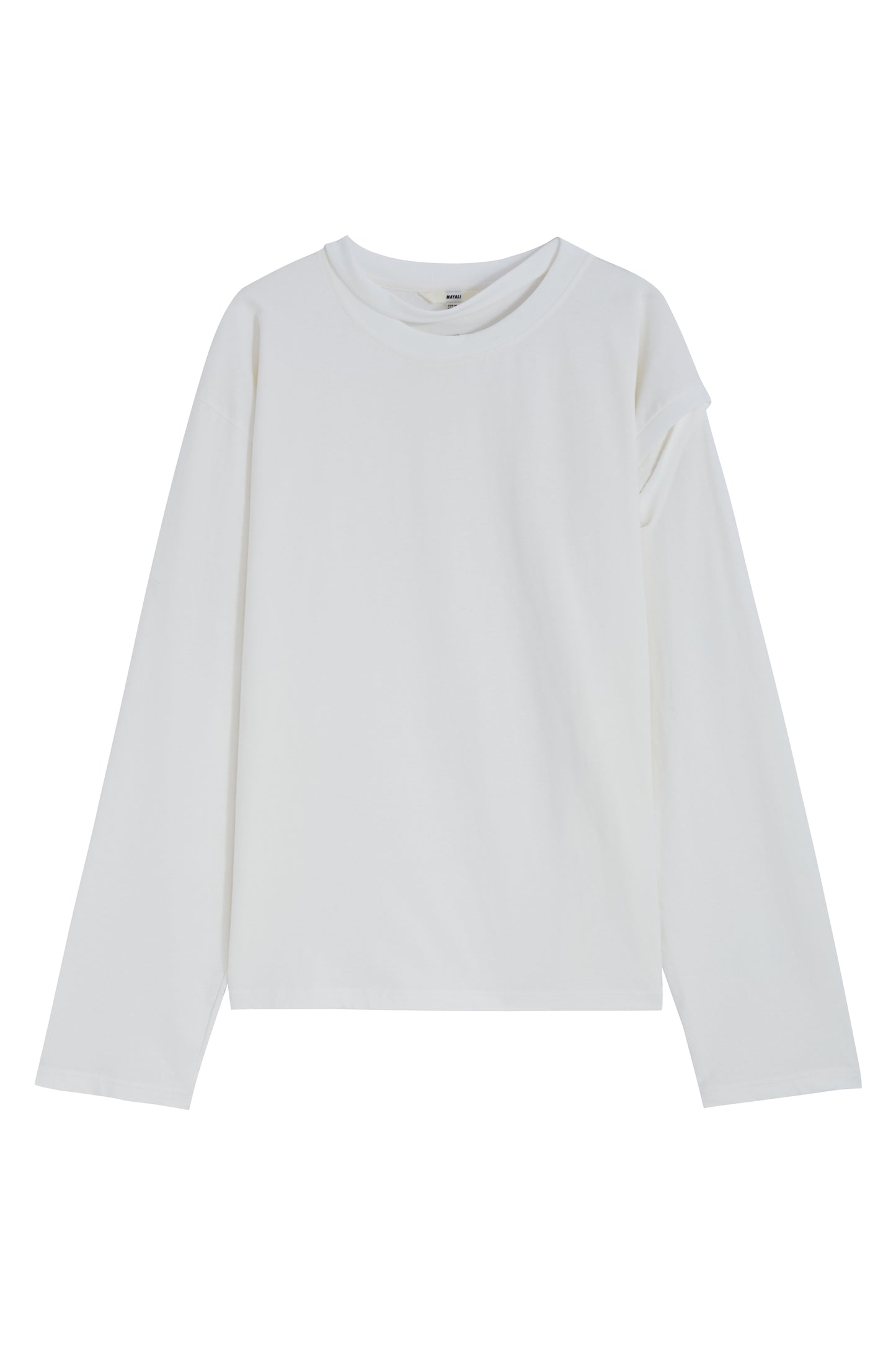 MAYALI Transform and deconstruct long sleeved hoodie