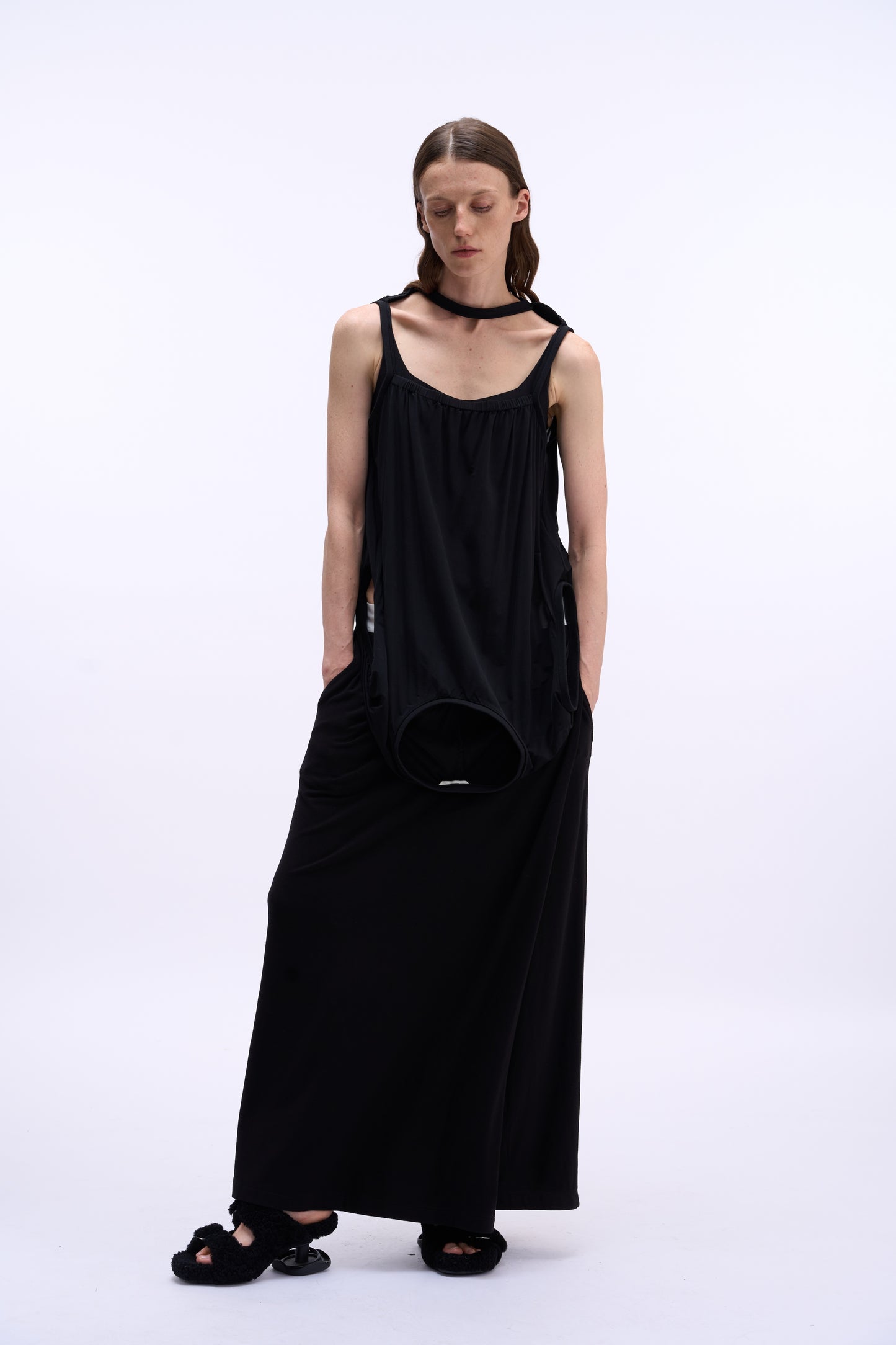 MAYALI Up and down reverse deformation backless vest