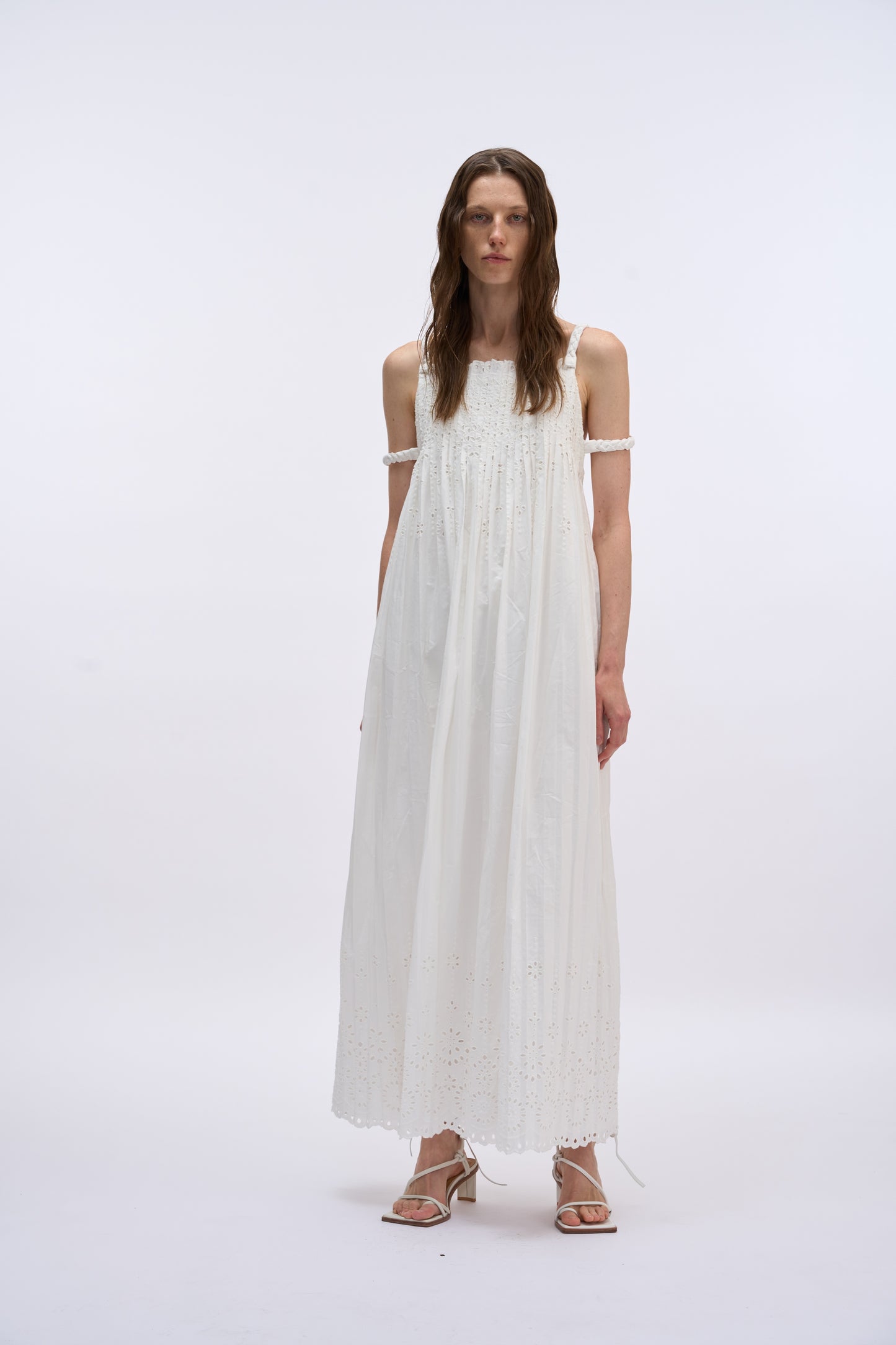 MAYALI Strap pleated dress