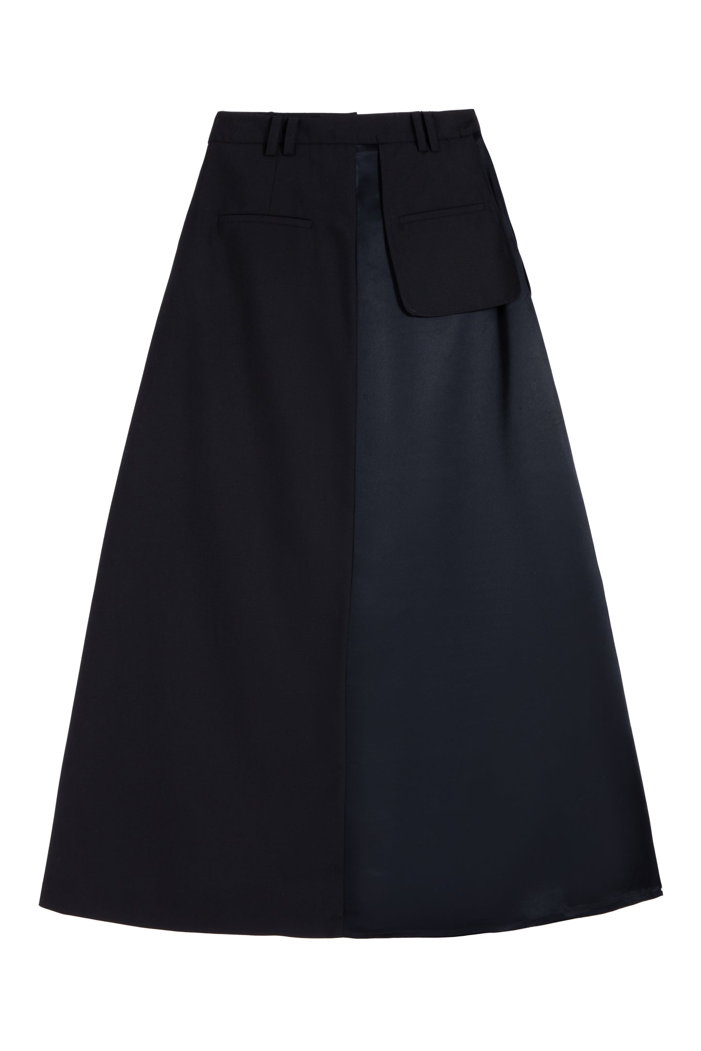 MAYALI Deconstructed splice skirt