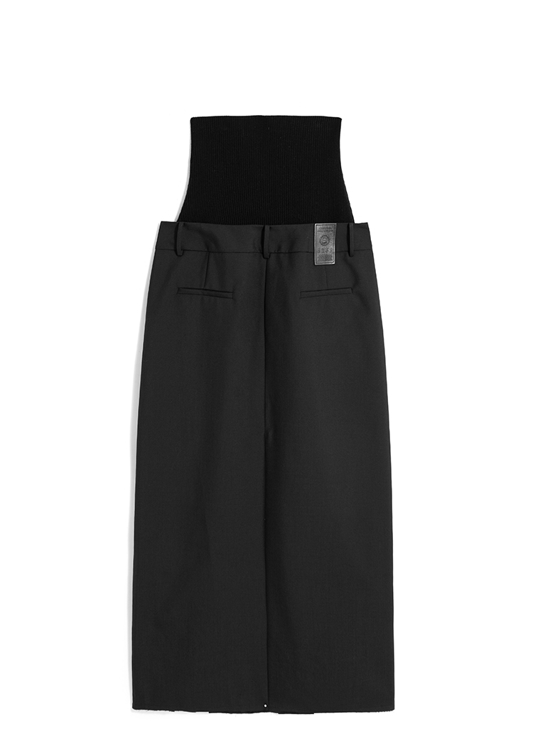 MAYALI Splice waist straight skirt
