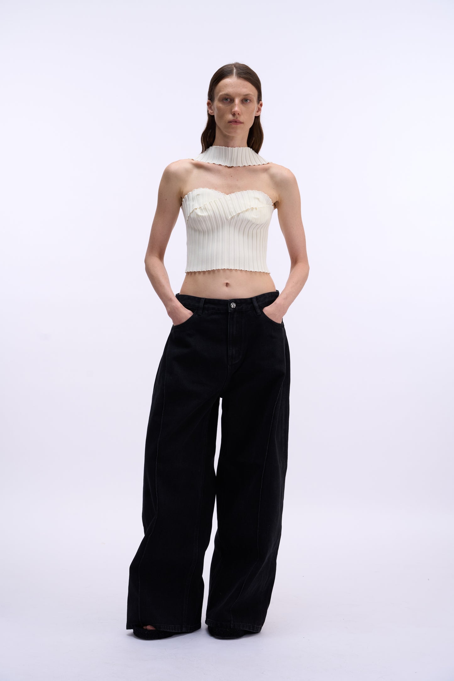 MAYALI Triangular umbrella shaped denim pants