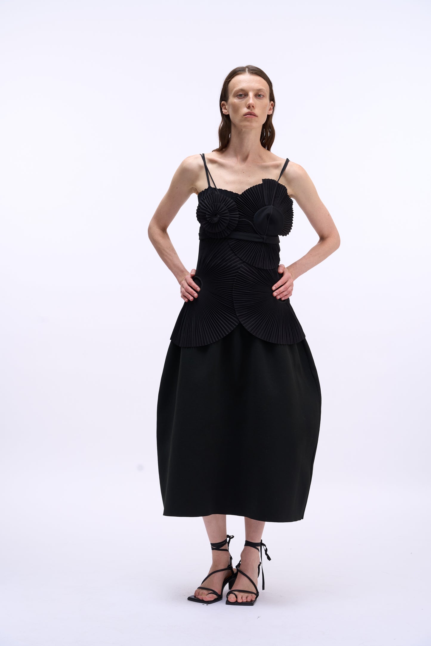 MAYALI Clollect-waist bud long skirt