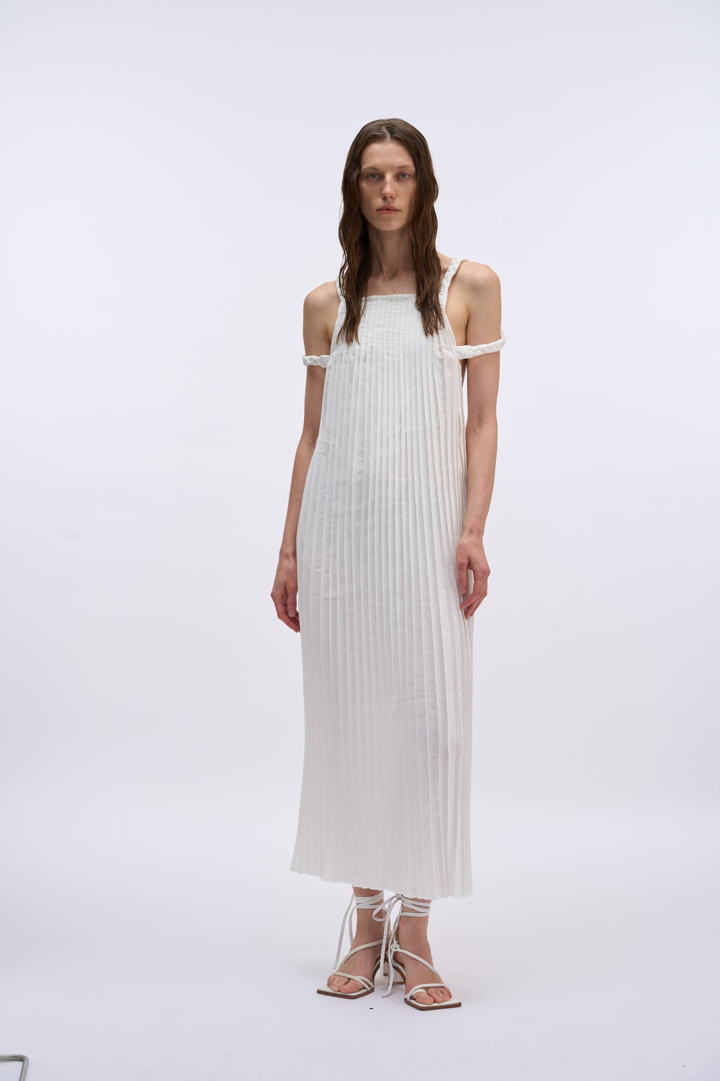 MAYALI Strap pleated dress