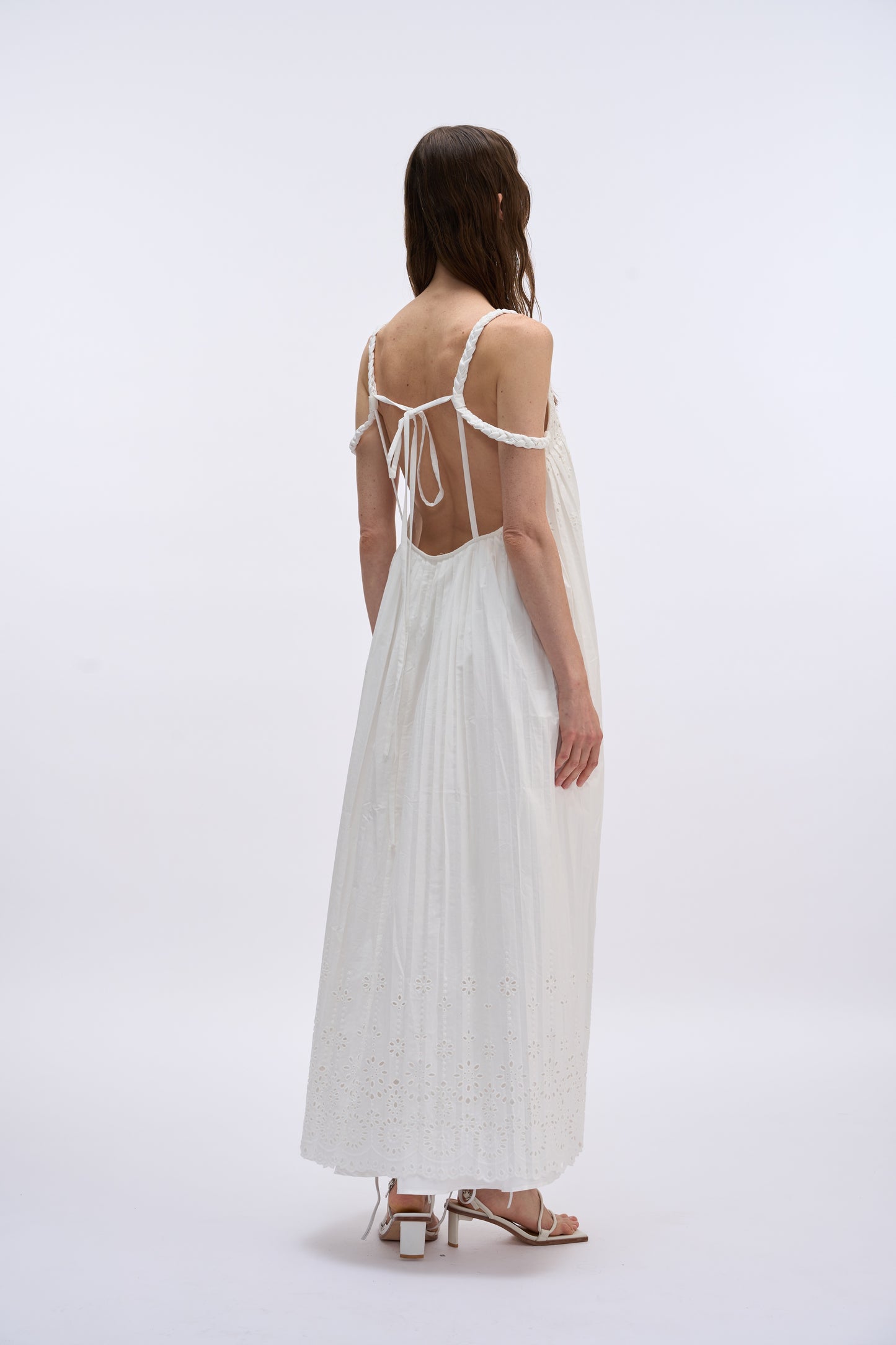 MAYALI Strap pleated dress