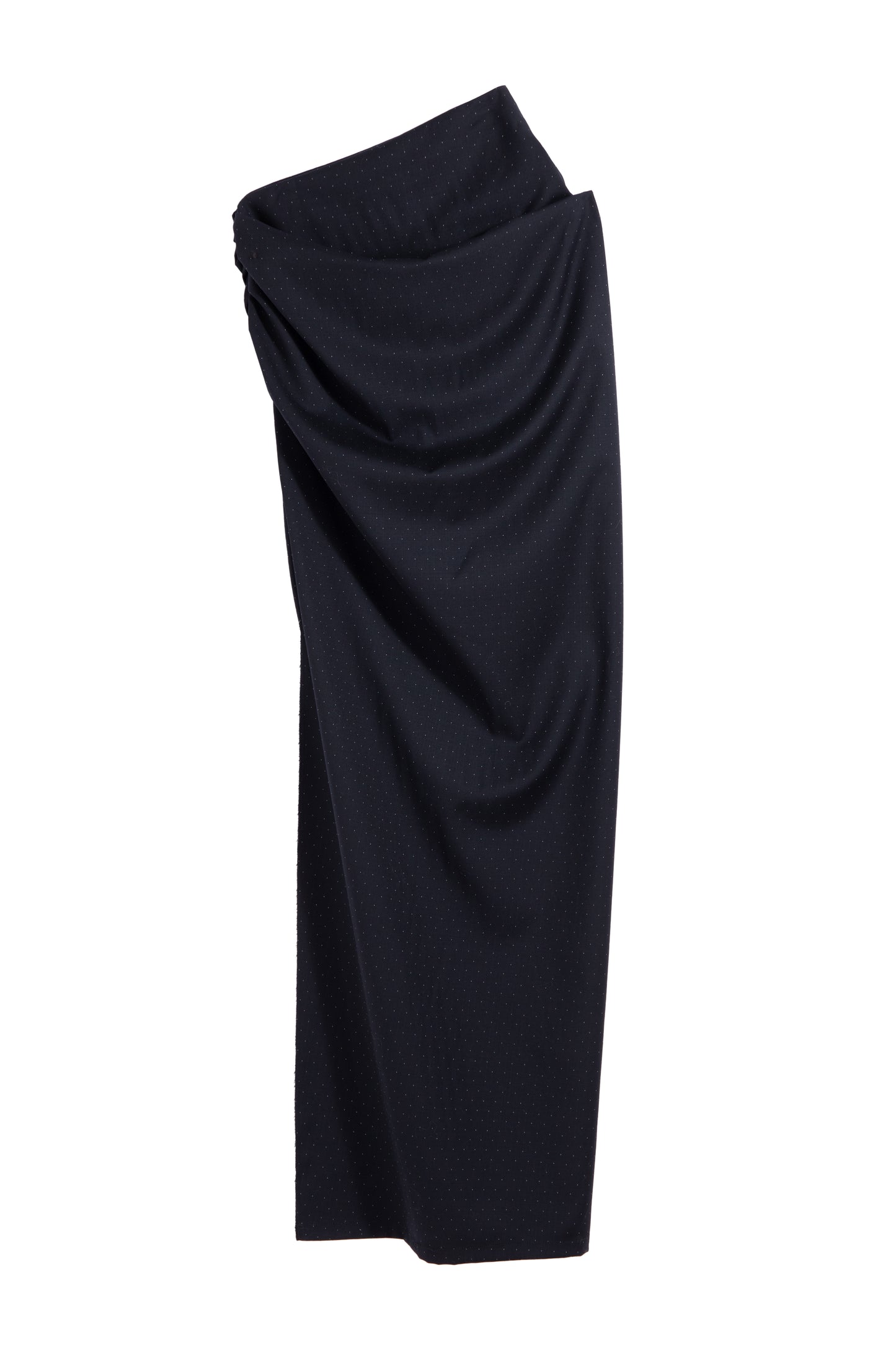 MAYALI Asymmetrical split draping skirt