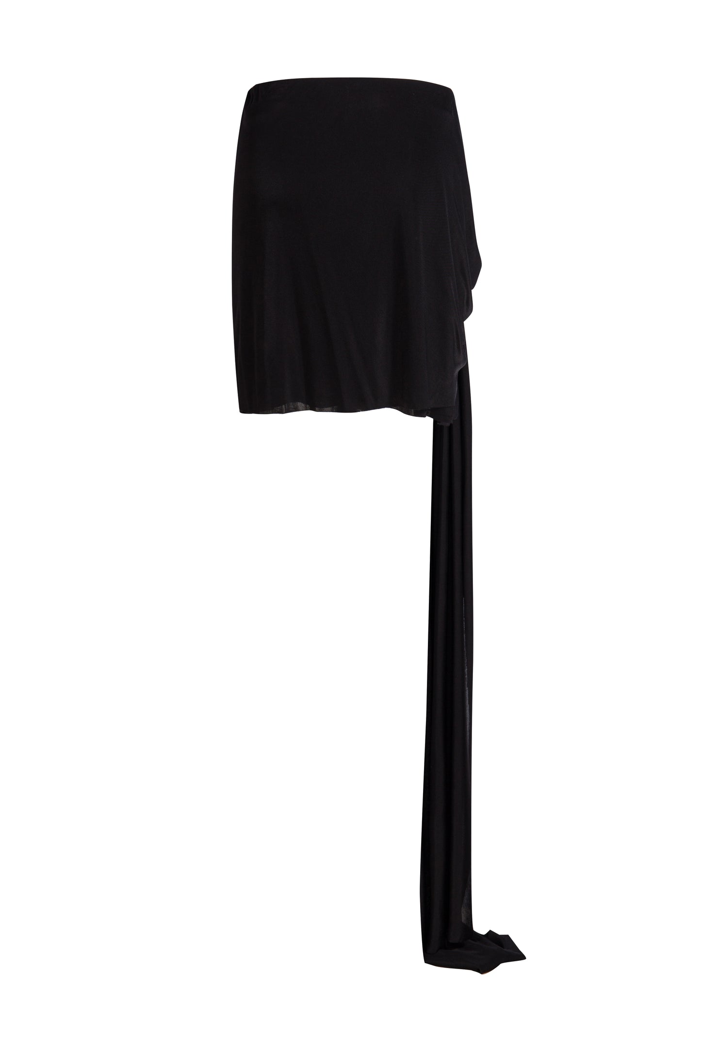 MAYALI Cross knot wrapped short skirt