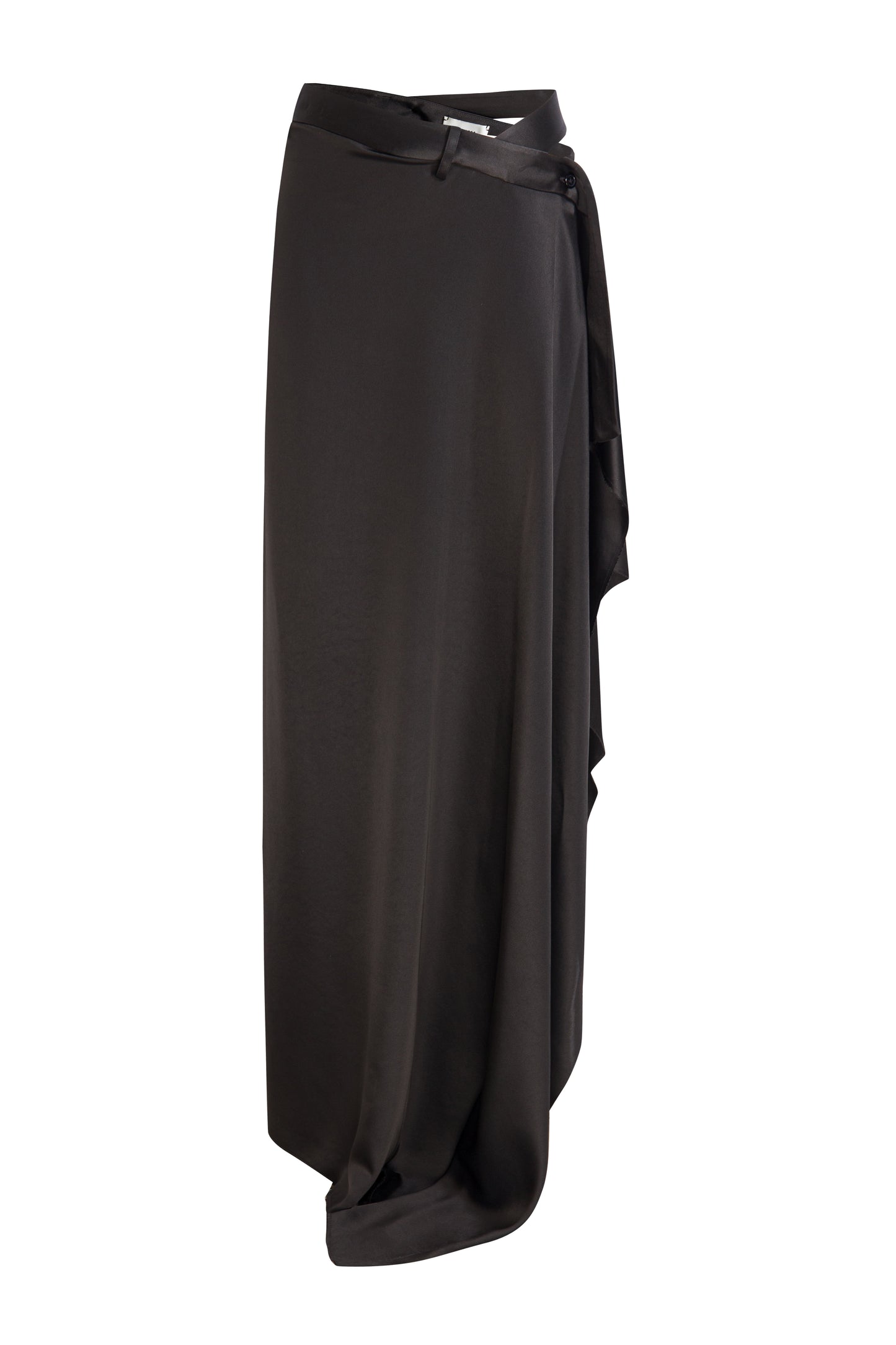 MAYALI Geometric misalignment waist length skirt