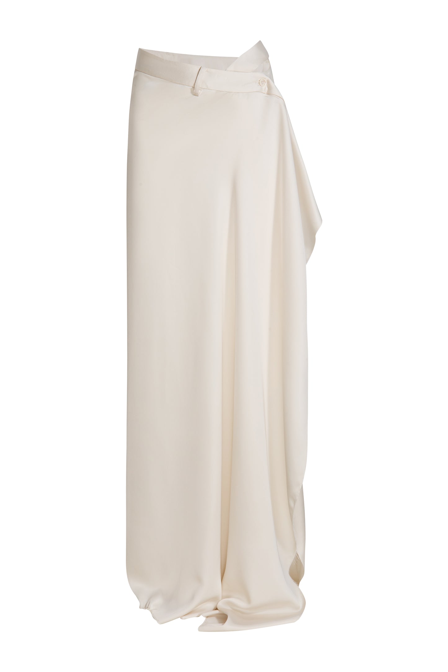 MAYALI Geometric misalignment waist length skirt
