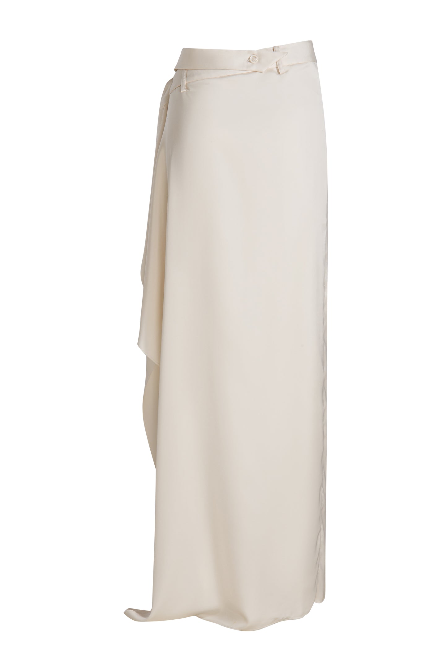 MAYALI Geometric misalignment waist length skirt