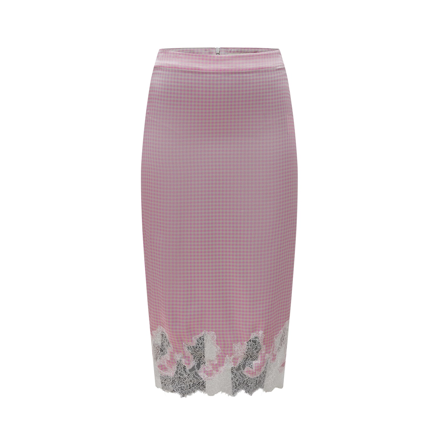 MAYALI Irregular lace patchwork skirt