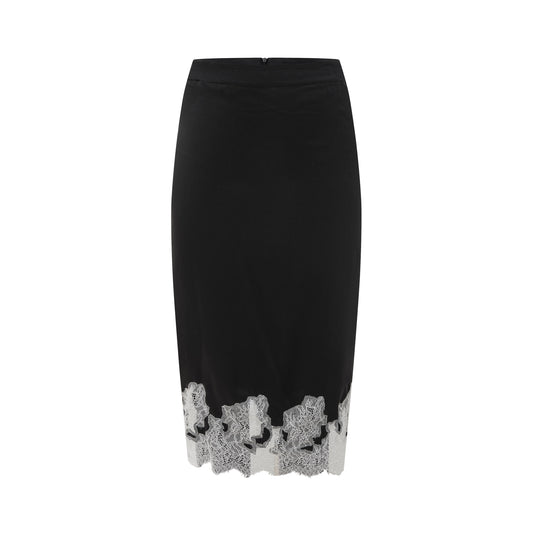 MAYALI Irregular lace patchwork skirt
