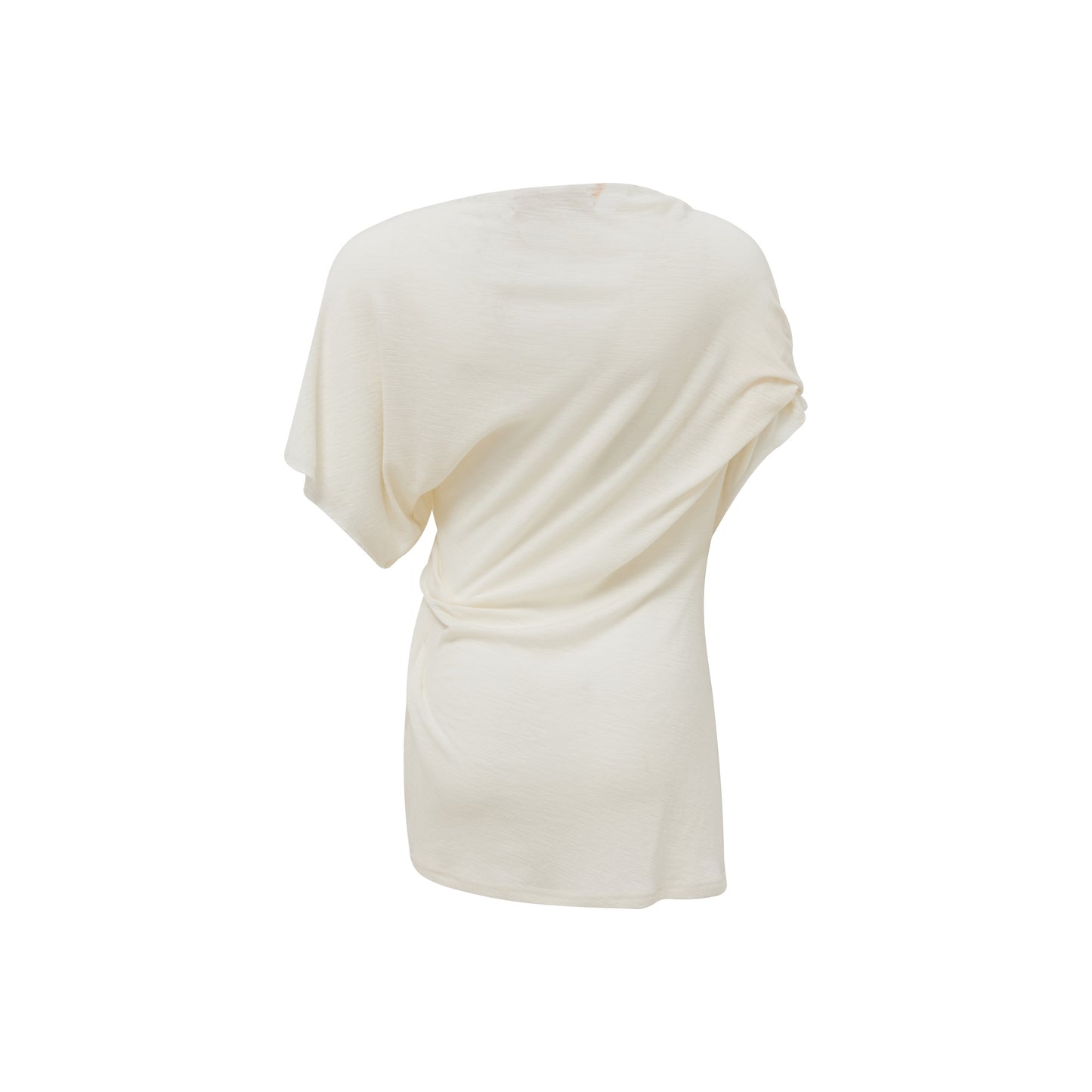 MAYALI Pinch pleated standing cut short top