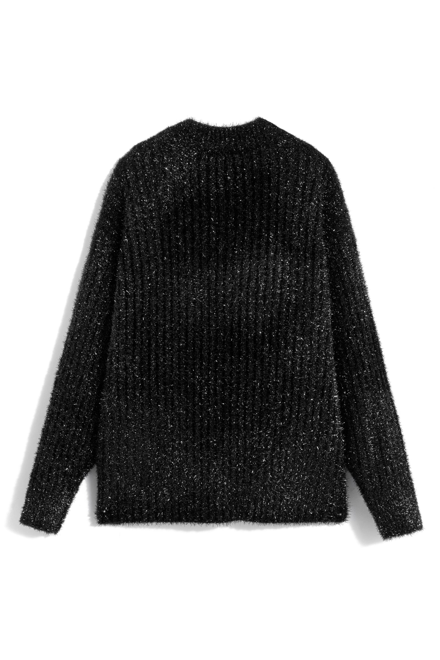 MAYALI Star-neckline deconstruct sweater