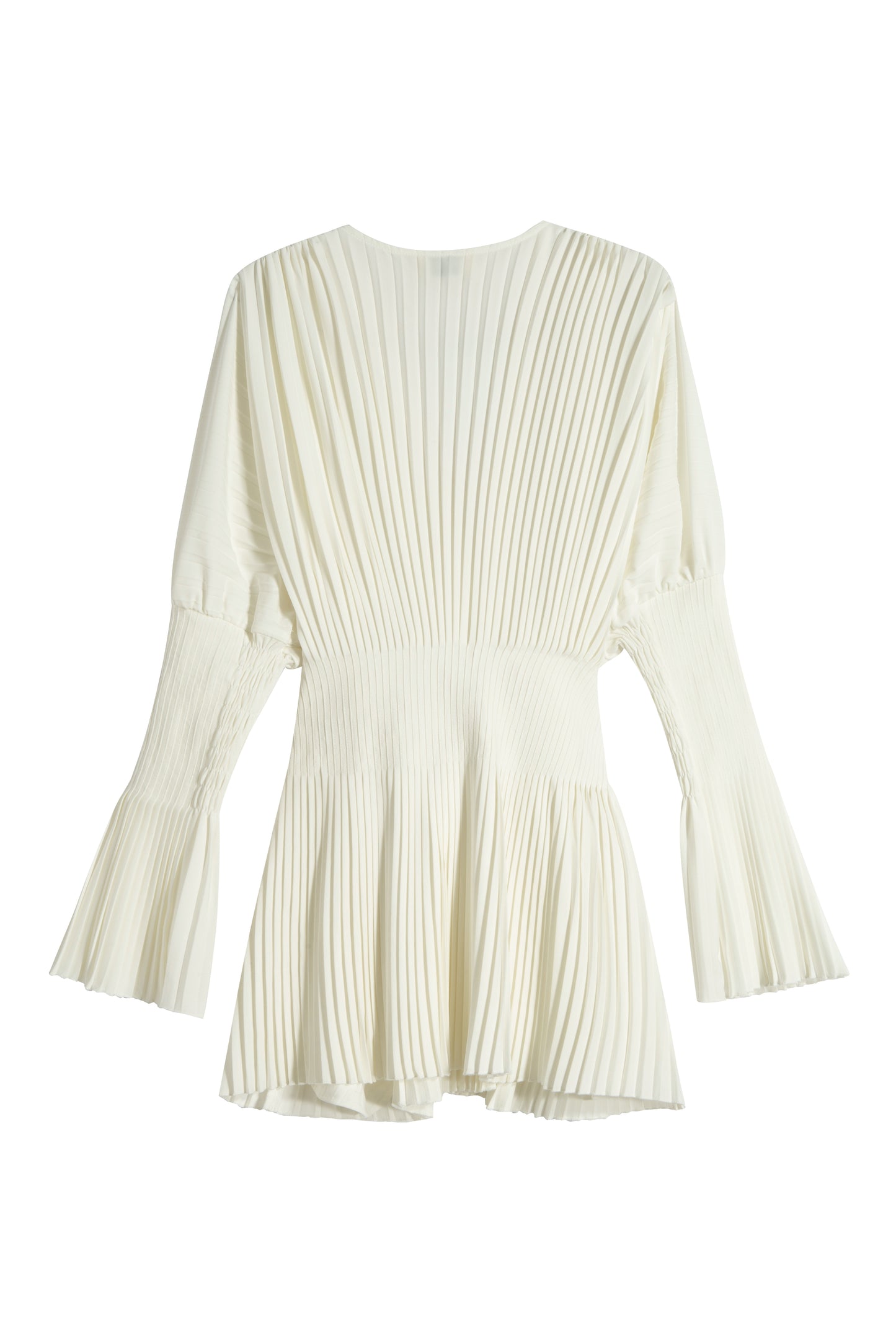MAYALI V-neckline pleated shirring top