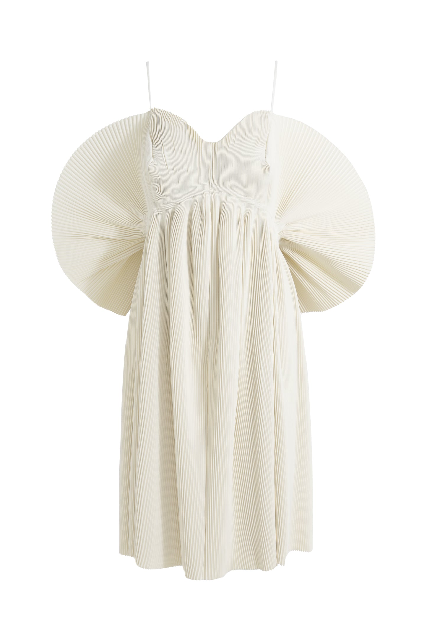 MAYALI Floral pleated brassiere mini dress