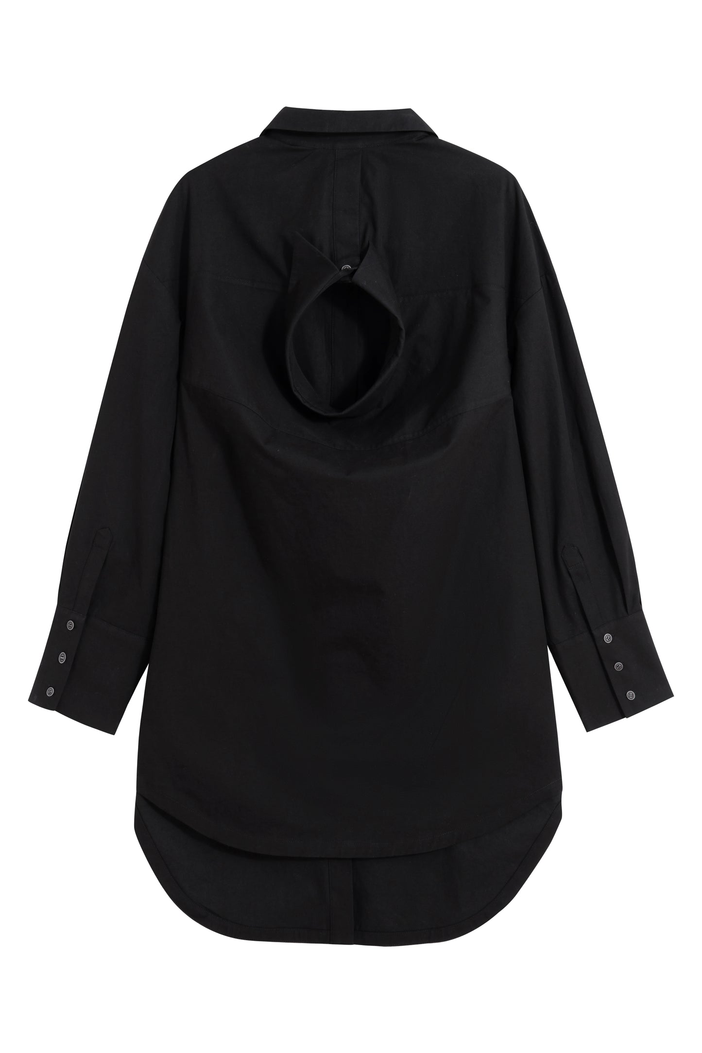 MAYALI Double-collar boyfriend shirt