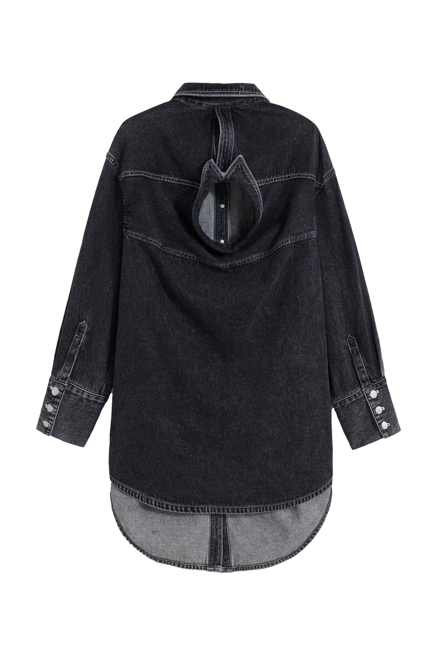 MAYALI Double-collar boyfriend shirt