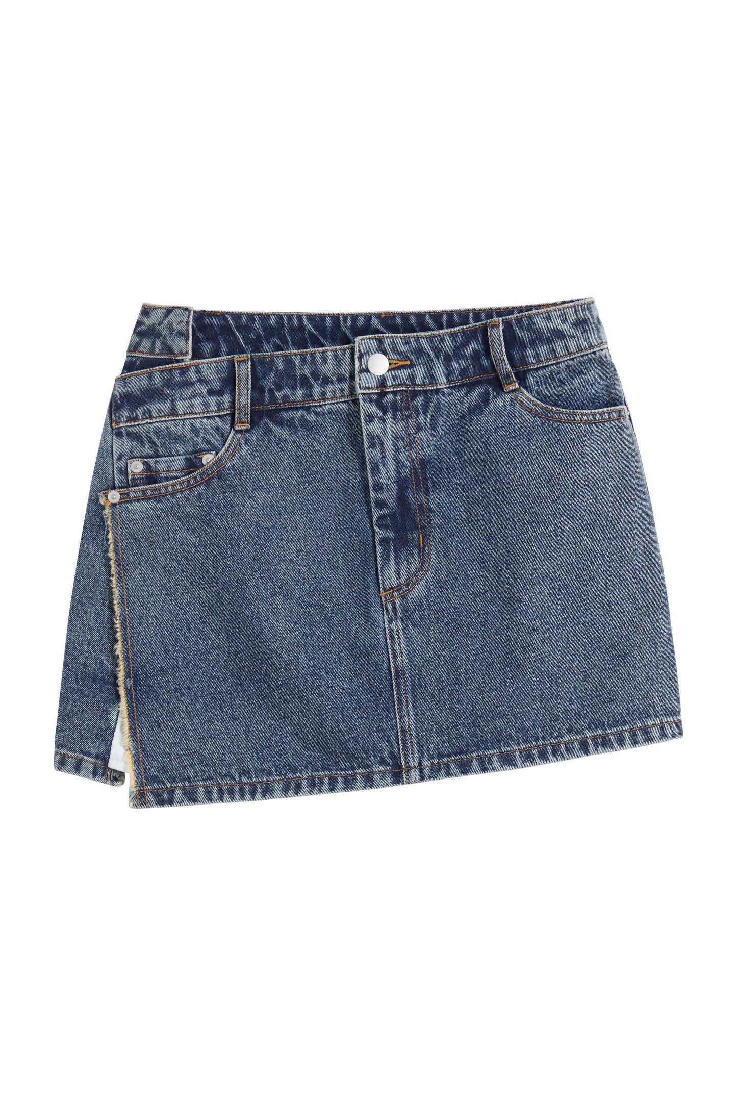 MAYALI Asymmetrical wasit demin mini skrit