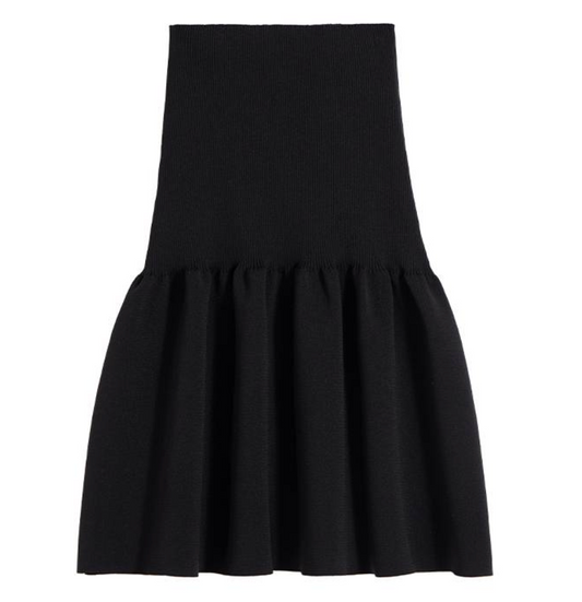 MAYALI Clollect-waist bud short skirt