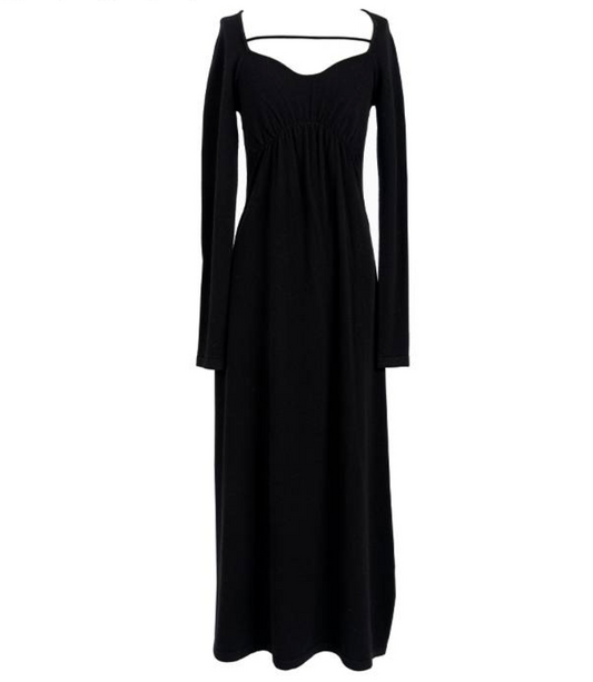 MAYALI Gathered deconstruced long sleeve dress